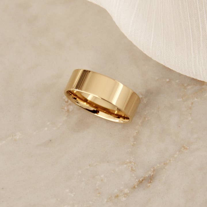 MAIVE - Vendita all'ingrosso Anello midi/a fascia - Anello in acciaio chirurgico di alta qualità Lana2