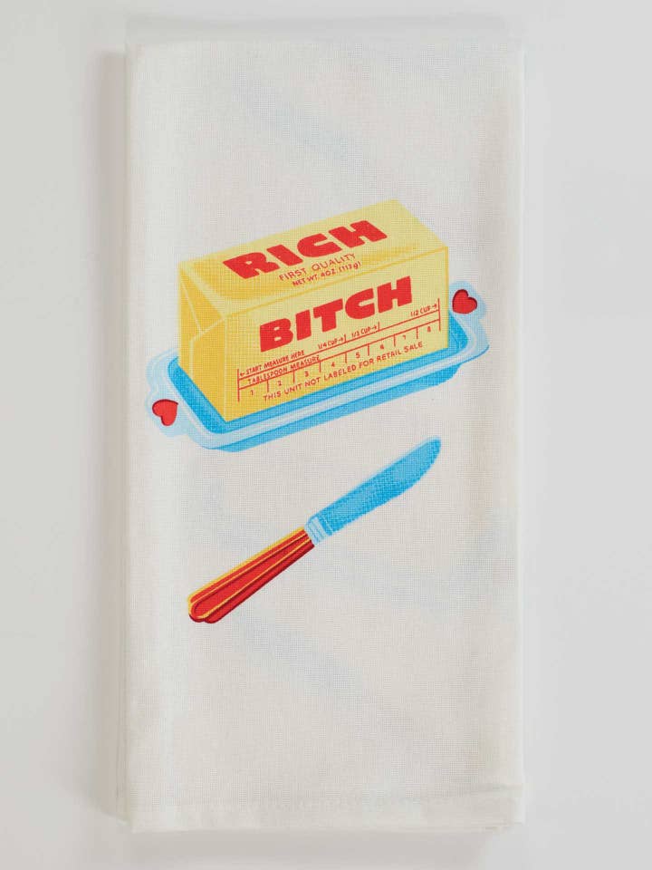 WW365 Rich Bitch Dish Towel for wholesale by Incognito