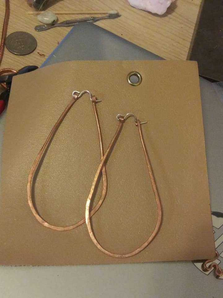 Copper hoops for wholesale by Twisted Rose Metal