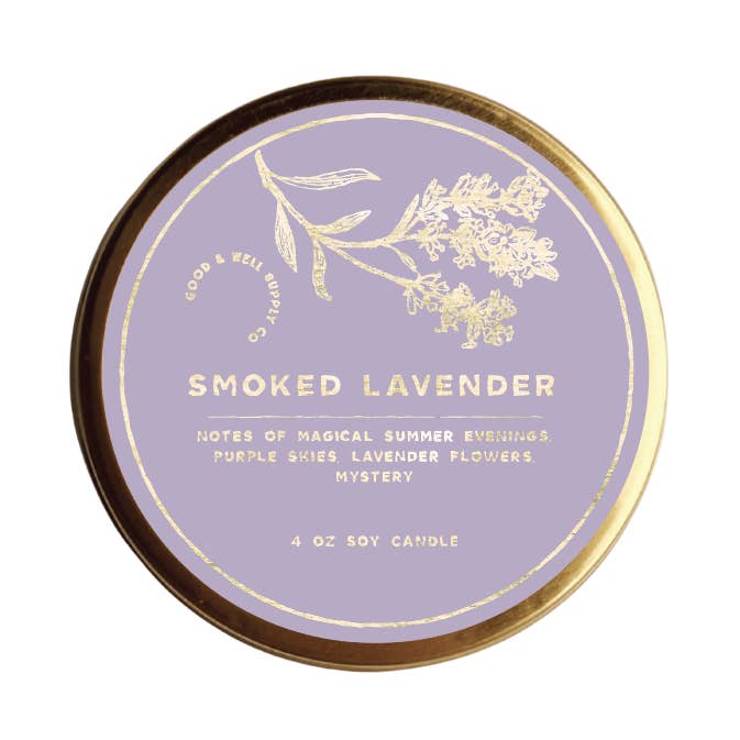 Smoked Lavender Candle for wholesale by Good & Well Supply Co.