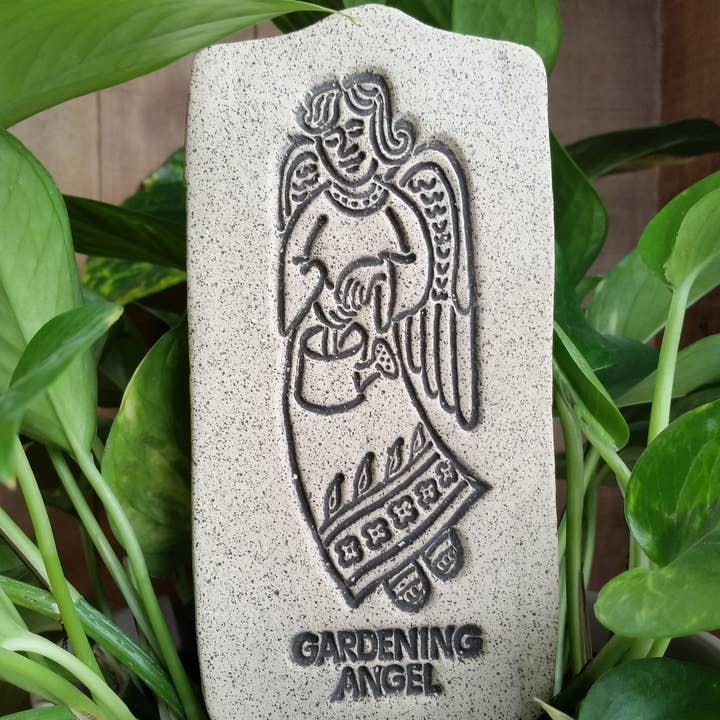 Amaranth Stoneware - Wholesale Garden/Lawn Stake - Gardening Angel - Garden Friends - Garden Stakes
