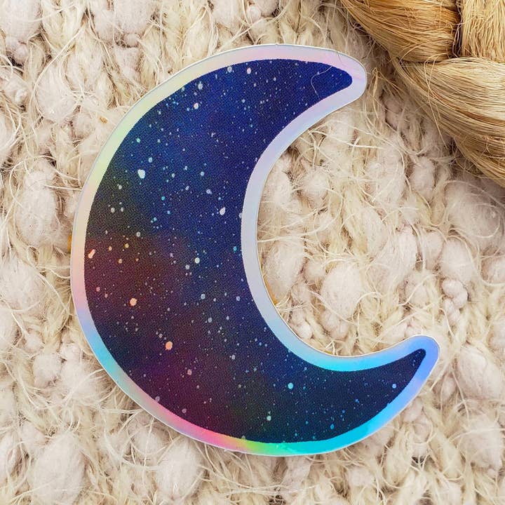 Månklistermärke, Galaxy Klistermärke, Holografisk klister för wholesale av Eve's Art Shop