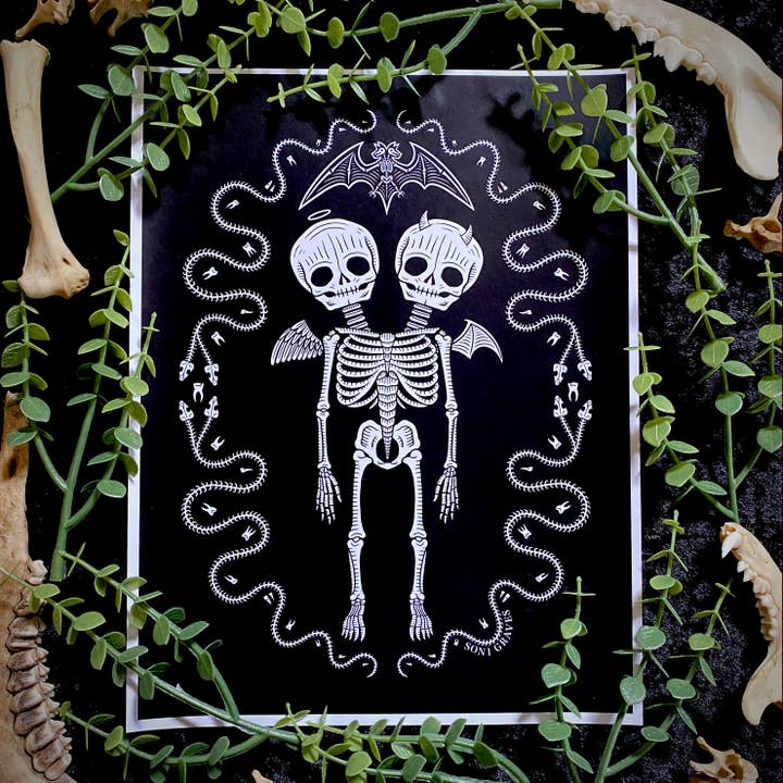Soni Graves Artistry - Wholesale Art Print - Oddities Print, Letter Size, Spooky Creepy Cute Curiosity1