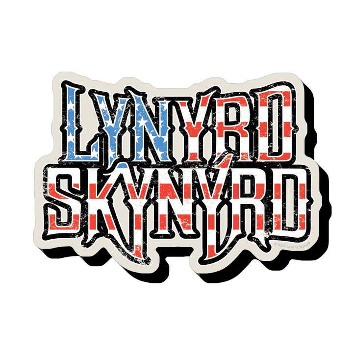Lynyrd Skynyrd Logo Funky Chunky Magnet for wholesale by AQUARIUS, GAMAGO, ICUP, & ROCK SAWS by NMR Brands