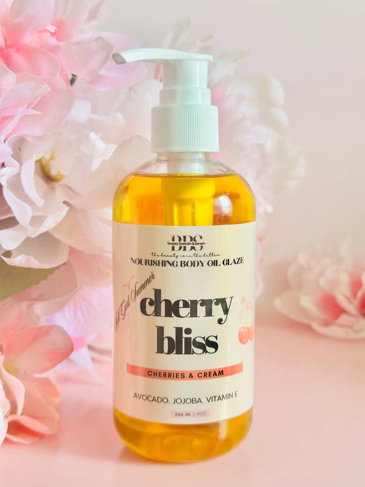 CHERRY BLISS BODY OIL GLAZE for wholesale by Beauty Buttah Skincare