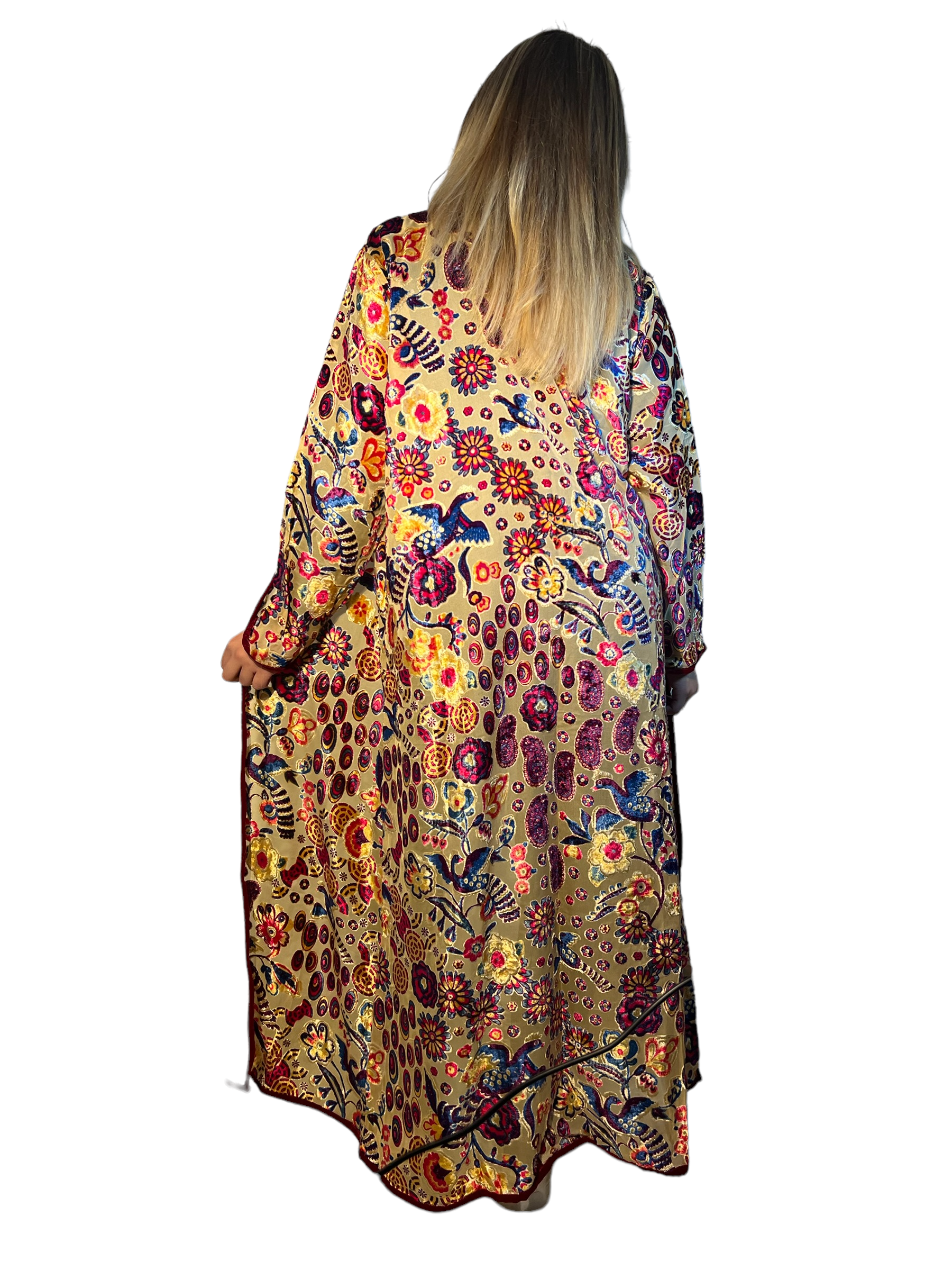 Kinomy - Wholesale Kimono - Women's - Devore Largo transparent kimono, women's elegant long kimono7