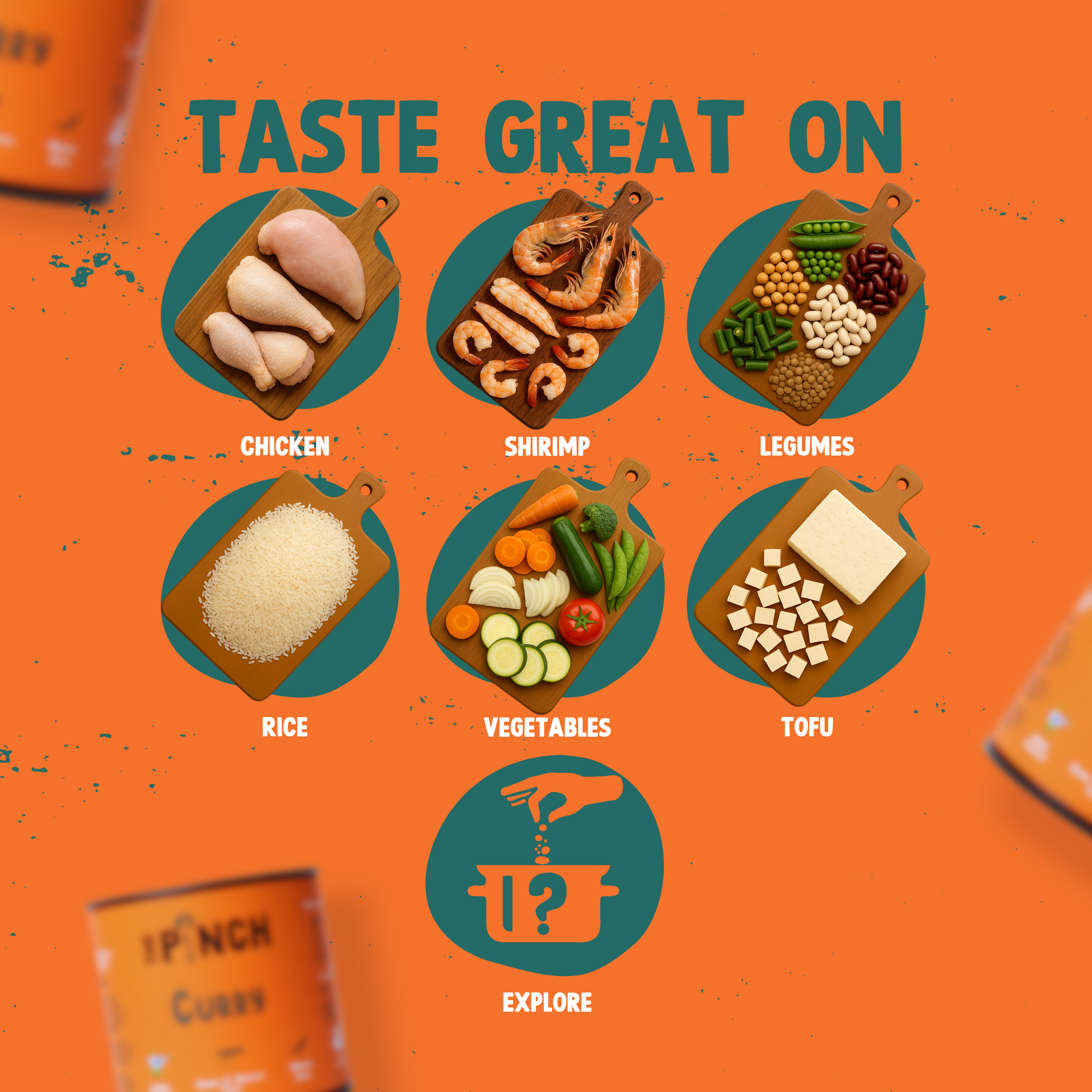 The Pinch - World Spice Blends - Wholesale Dried Spice Mix - Curry - 45g3