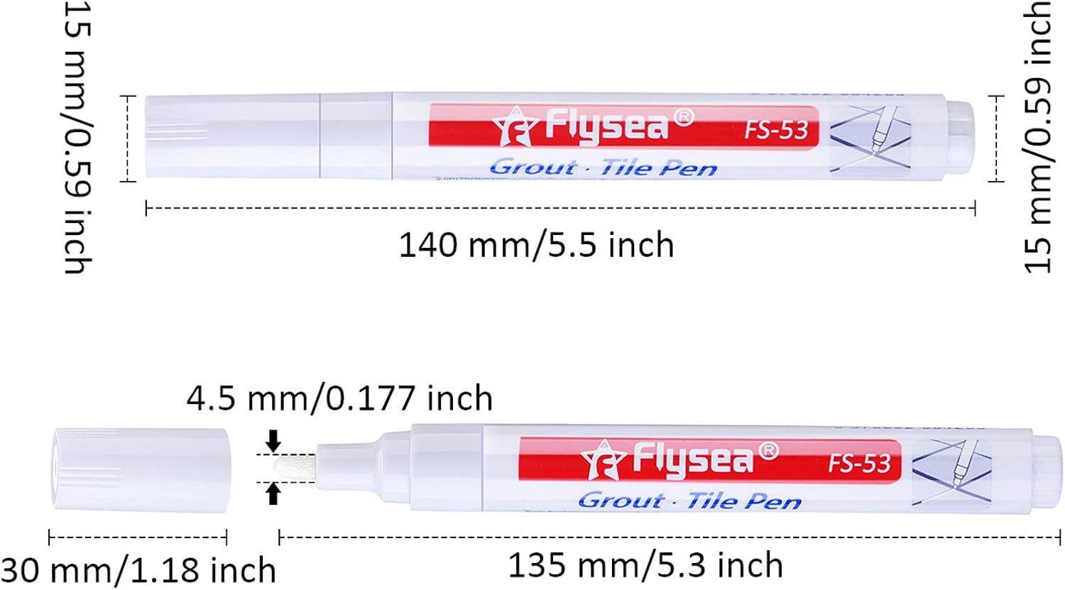 Crover - Wholesale Craft Tool - White Grout Restorer Pen for Tile Wall Floor1