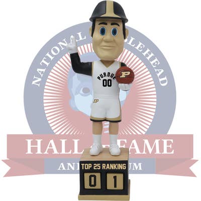 Purdue Pete Purdue Boilermakers Basketball Top 25 Rangliste Tracker Bobblehead for engroshandel hos National Bobblehead Hall of Fame and Museum