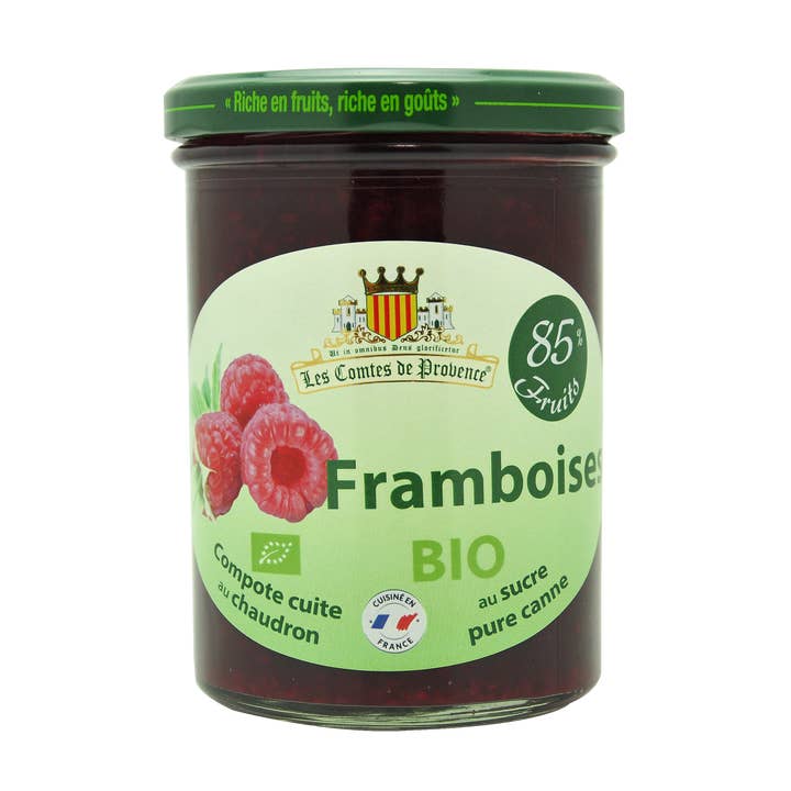 Composta biologica di lamponi per la vendita all'ingrosso da parte di Comtes de Provence