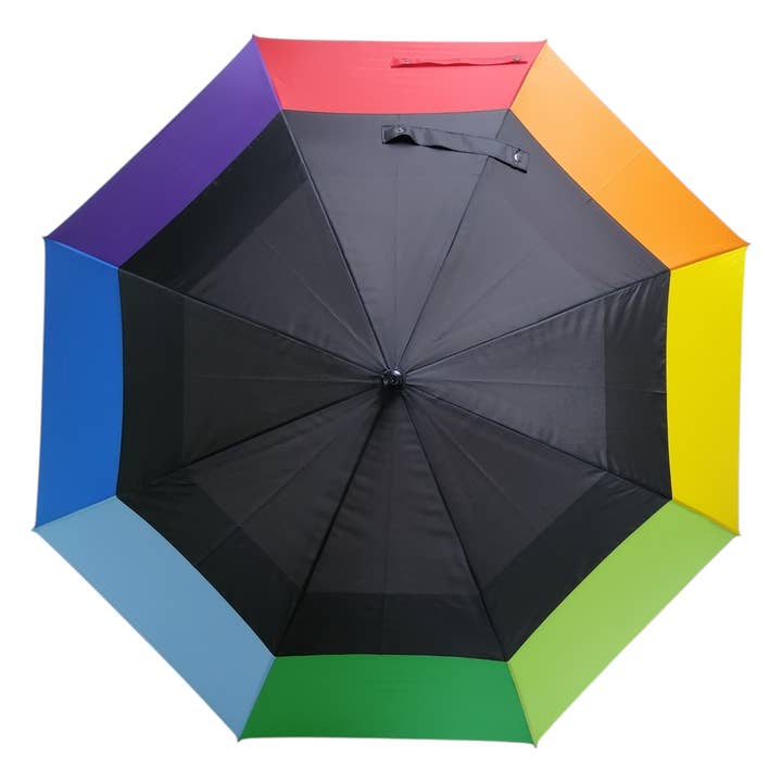 Giant De-Luxe Auto Rainbow Golf Umbrella for wholesale by Soake
