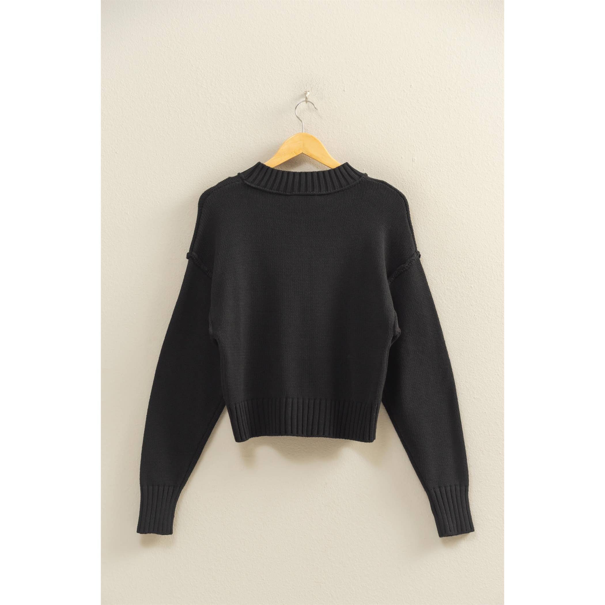 HYFVE – Großhandel Strickpullover – Damen – Pullover mit Stehkragen und Naht vorne13