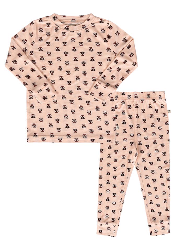 Modal Pajama Set in Wild Rose for wholesale by Dear Hayden