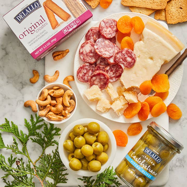 Delallo - Wholesale Food Gift Basket - "Mangia!" Cheese And Salami Gift Collection1