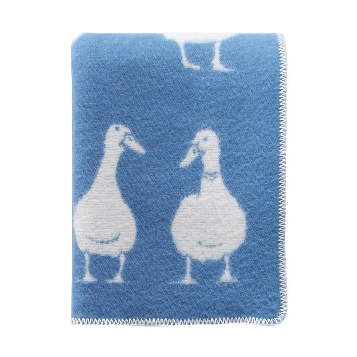 Duck Blue Wool Blanket for wholesale by JJ Textile