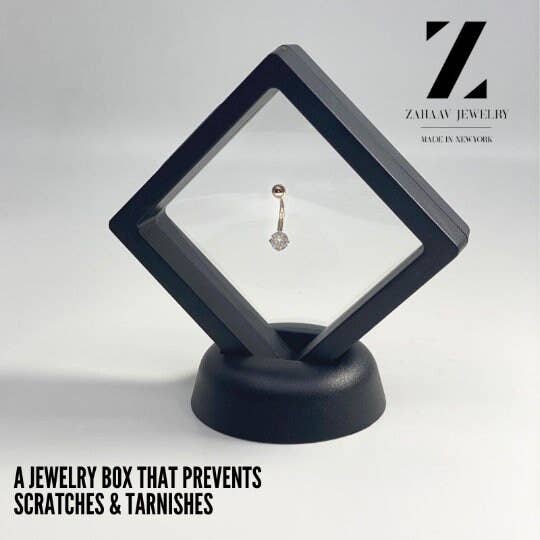 Zahav Jewelry – Großhandel Einzelohrring – 10kt Massivgold Spike Helix & Tragus Ohrring mit CZ3