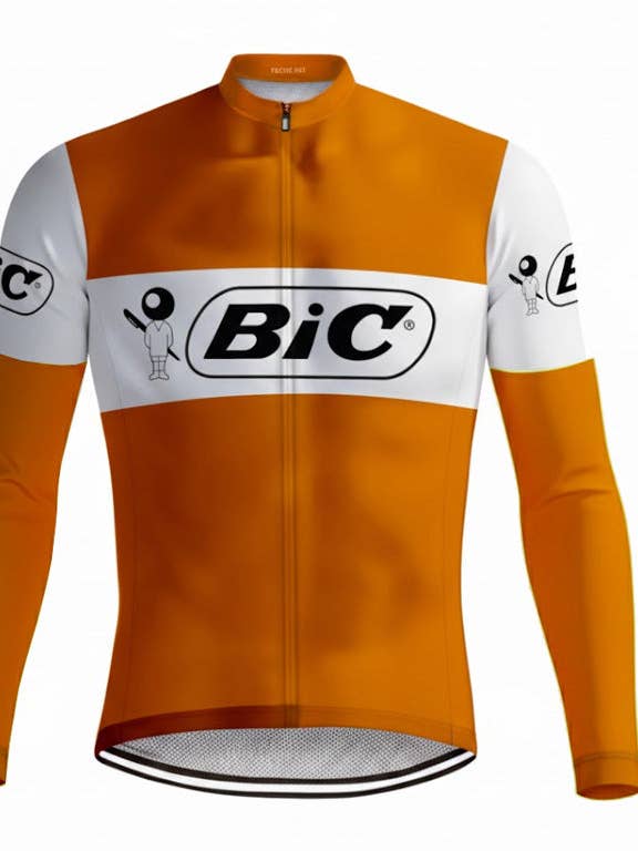 Giacca da ciclismo invernale retrò (pile) Bic - Arancione REDTED per la vendita all'ingrosso da parte di REDTED