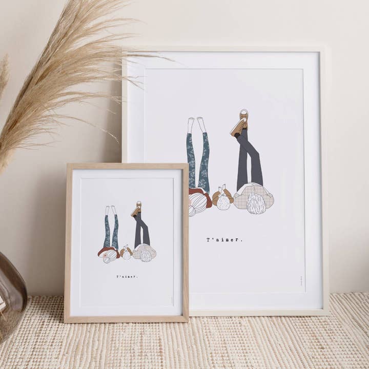 Affiche Happy three 3 pour la vente par Cotton Bird