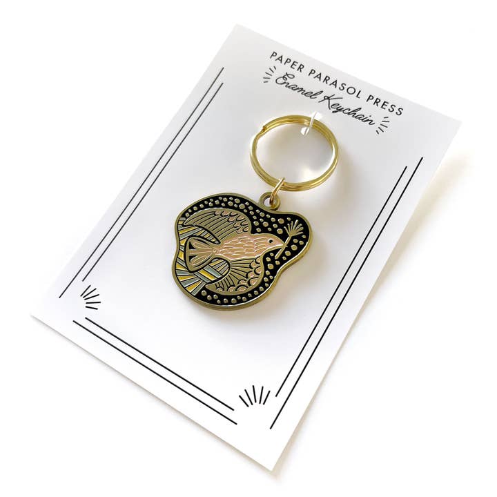 Paper Parasol Press - Wholesale Keychain - Women's - Folk Guide Bird Enamel Keychain4