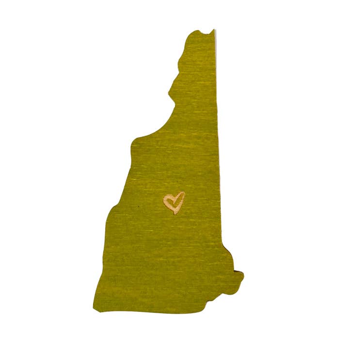 New Hampshire Heart Magnet for wholesale by SnowMade