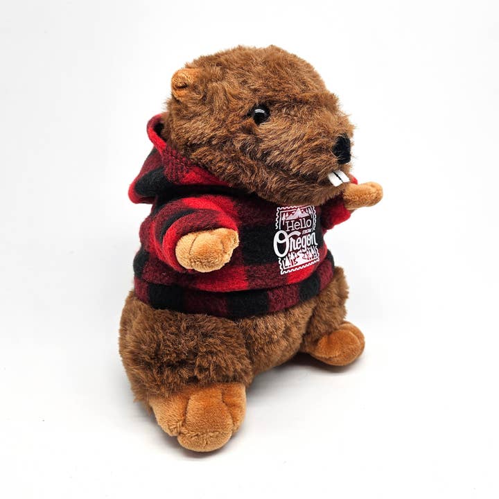Bernard The Beaver Plushie | 7" for wholesale by Hello From Oregon