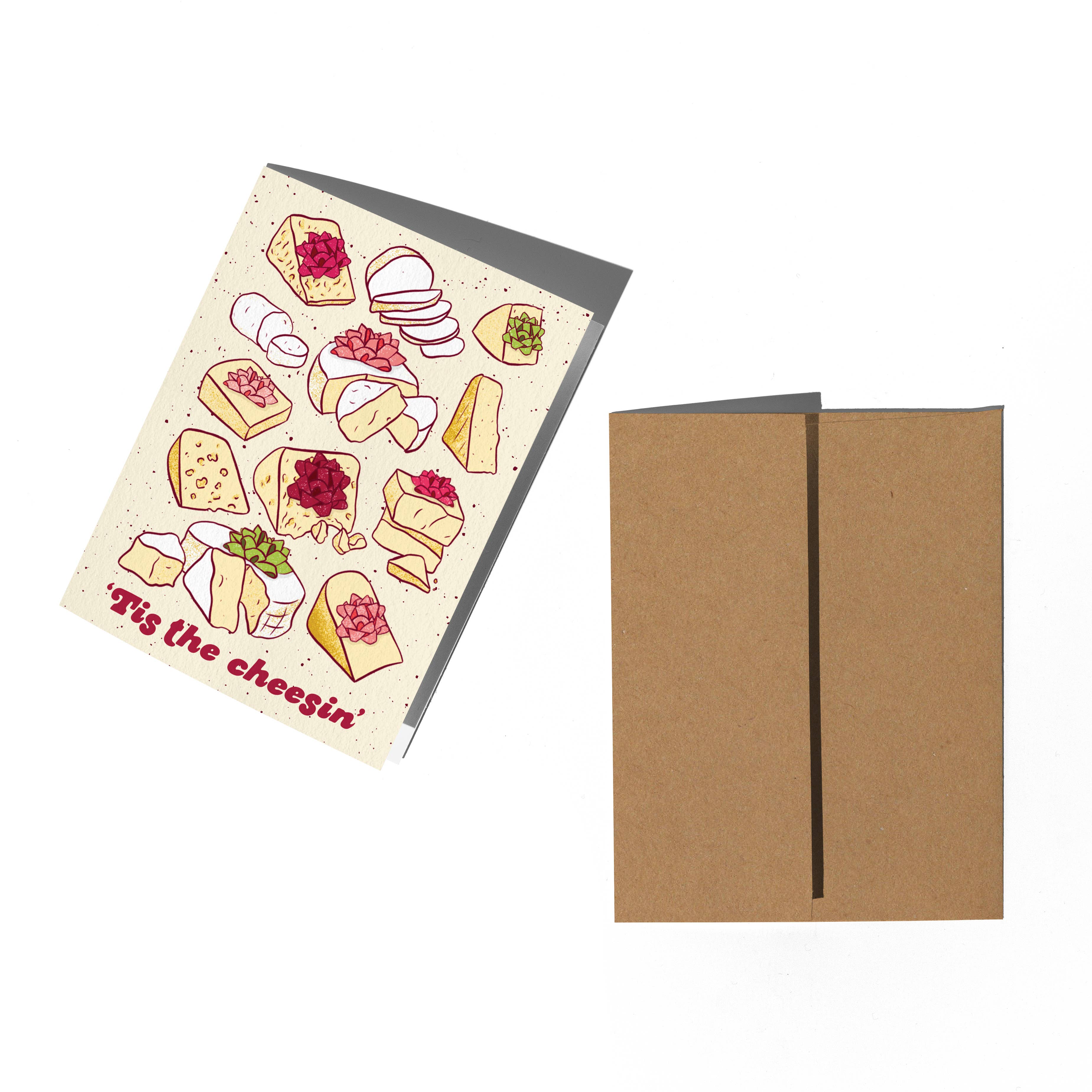 Boss Dotty Paper Co. - Vente Cartes de Noël - Carte de vœux « C'est le fromage »1