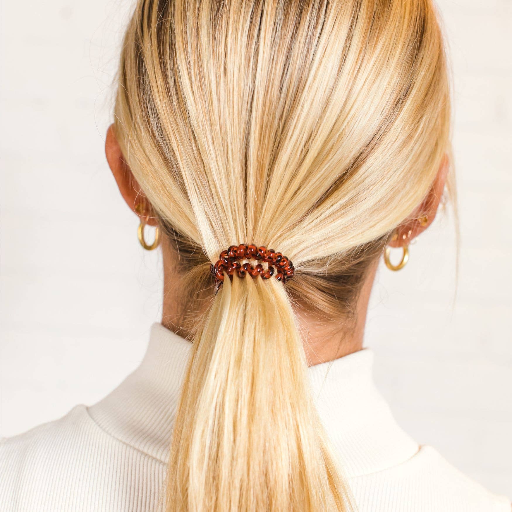 TELETIES - Wholesale Hair Tie - Spiral Hair Coils | Small | Tortoise Hair Ties3