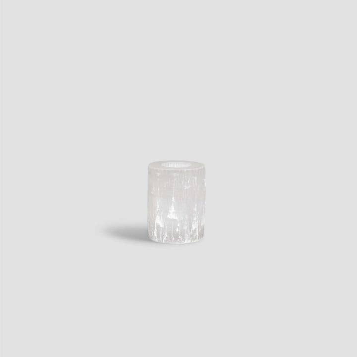 Yemma Goods - Venta al por mayor Candelabros - Portavelas de té de cristal de selenita marroquí natural hecho a mano