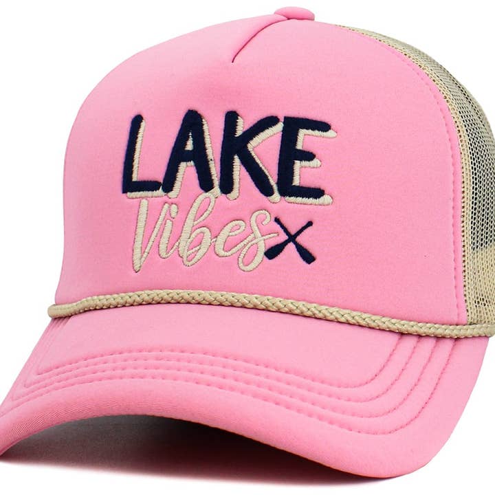 MiMi Wholesale - Wholesale Trucker Hat - Women's - KBV1617 Lake Vibes Foam Trucker Mesh Cap