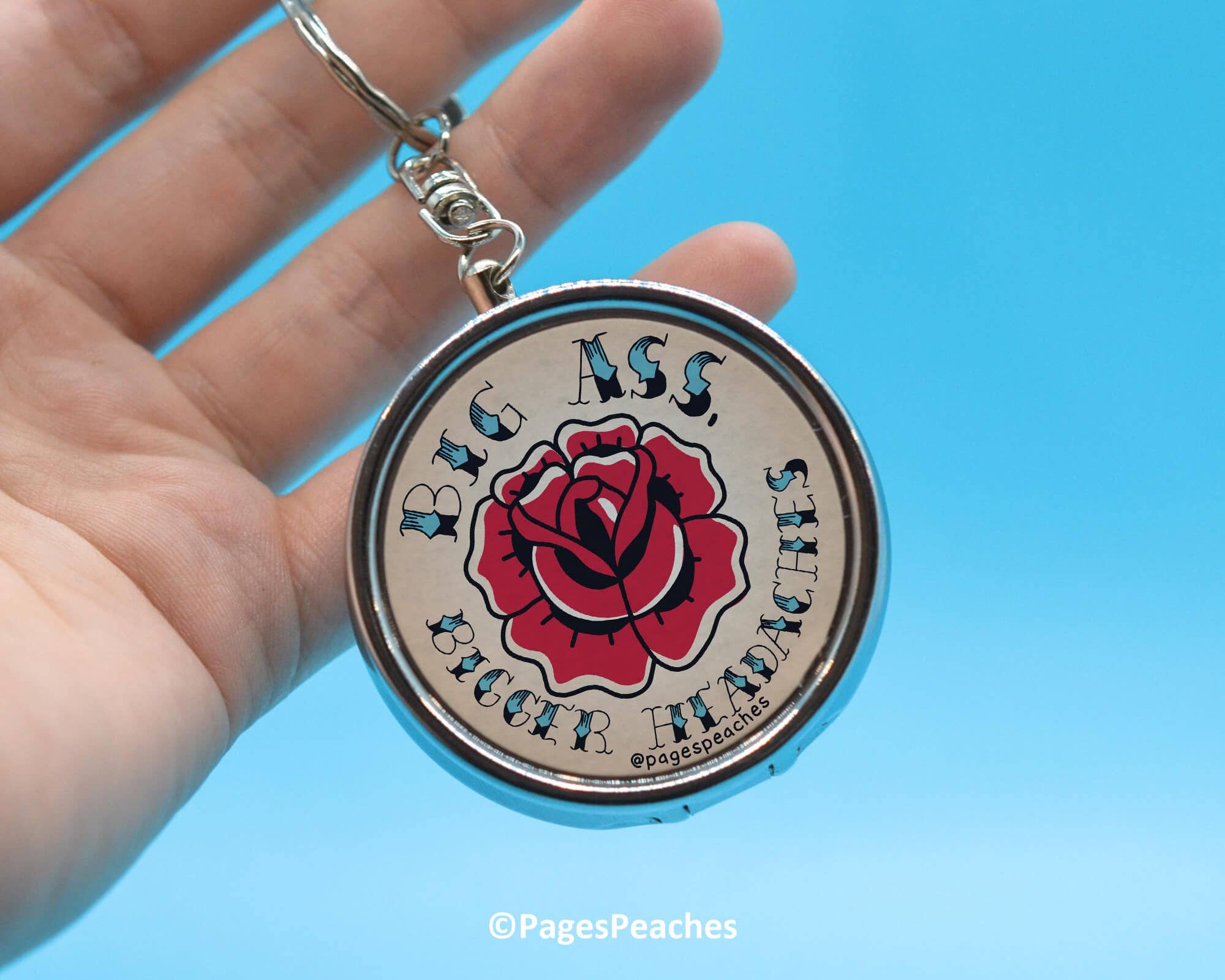 Page's Peaches - Venta al por mayor Pastillero - Pastillero "Big Ass Bigger Headaches" con organizador de 3 vías2