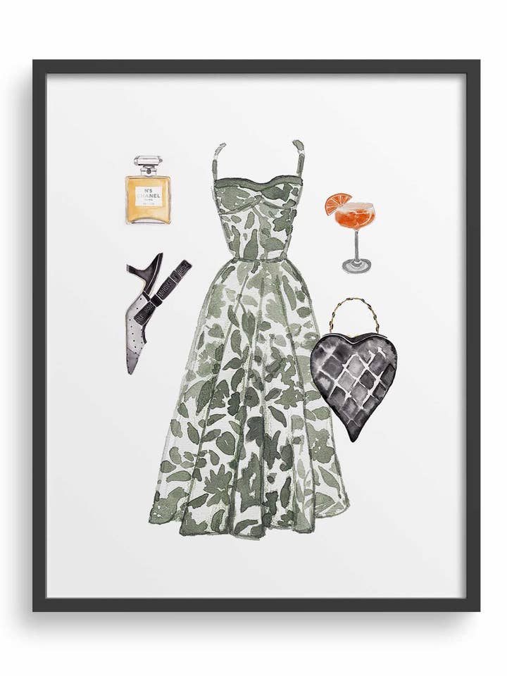 Impressão artística de roupa de convidado de casamento por atacado de My Ohh My Studio