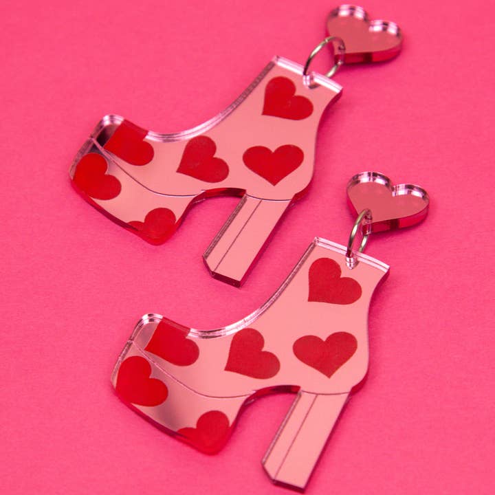Fairly Odd Shop - Wholesale Dangle Earrings - THE Heart Boots!2