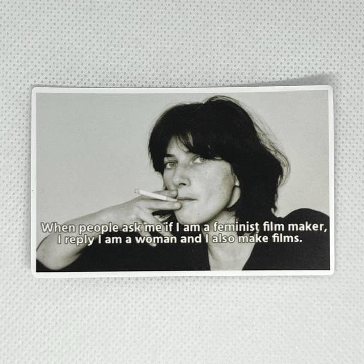 Chantal Akerman Filmemacherin Zitat Kiss-Cut Sticker Wasserdicht für den Großhandel von Literary by Ava