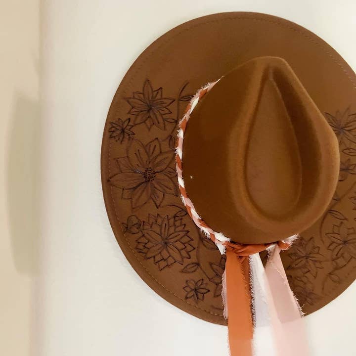 Krew Designs - Wholesale Cowboy Hat - Women's - Sunflowers & Luck3