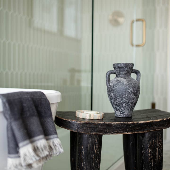 Luxe B Co - Wholesale Stool - Senufo Stool Bench Black Reclaimed Elm Wood Large3