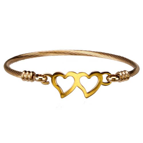 bracelets en acier inoxydable, or rose pour la vente par EHAWA