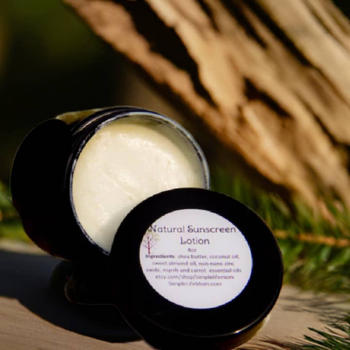 Simple Life Mom – wholesale Sunscreen – NATURAL VEGAN SUNSCREEN - all natural, organic sunscreen with carrot and myrrh essential oils, sunblock, sensitive skin,