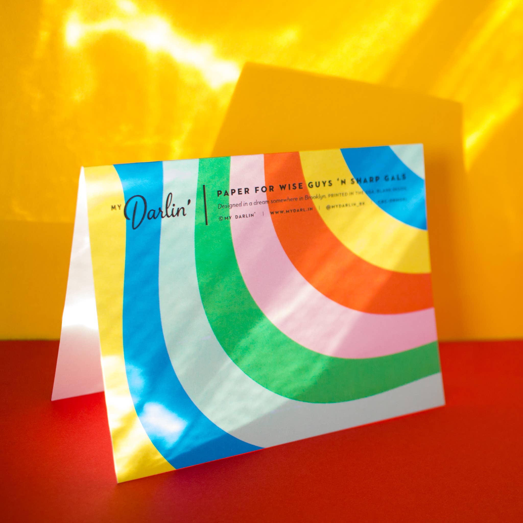 My Darlin' - Venta al por mayor Tarjetas de amor - Dream Girl • Tarjeta de amor o aniversario con estampado de arcoíris2