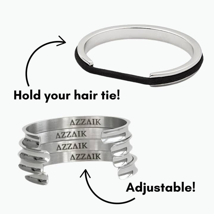 AzzaikJewelry - Wholesale Charm/Dangle Bracelet - Azzaik Signature Hair Tie Holder Cuff | Hair Tie Bracelet10