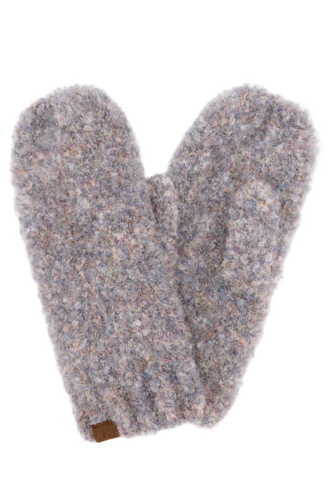 Hana - Wholesale Mittens - Women's - C.C Mixed Color Boucle Mittens1