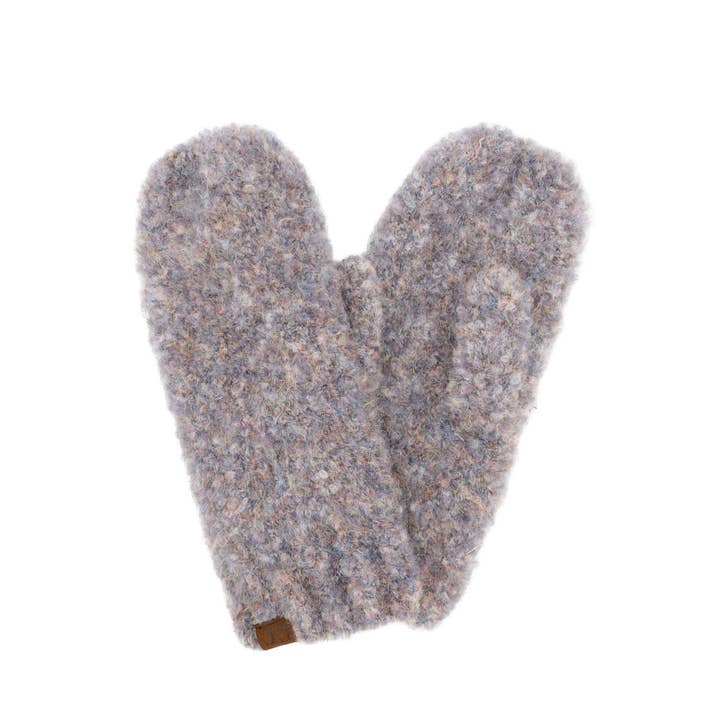 Hana - Wholesale Mittens - Women's - C.C Mixed Color Boucle Mittens1