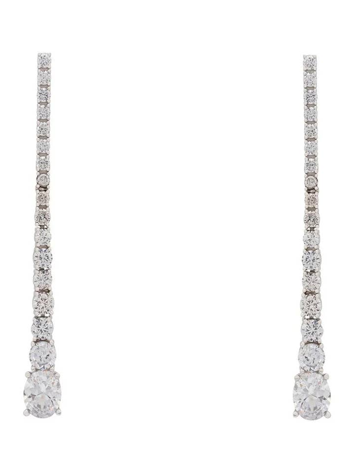 Hollywood Drop Earrings Silver for wholesale by Latelita