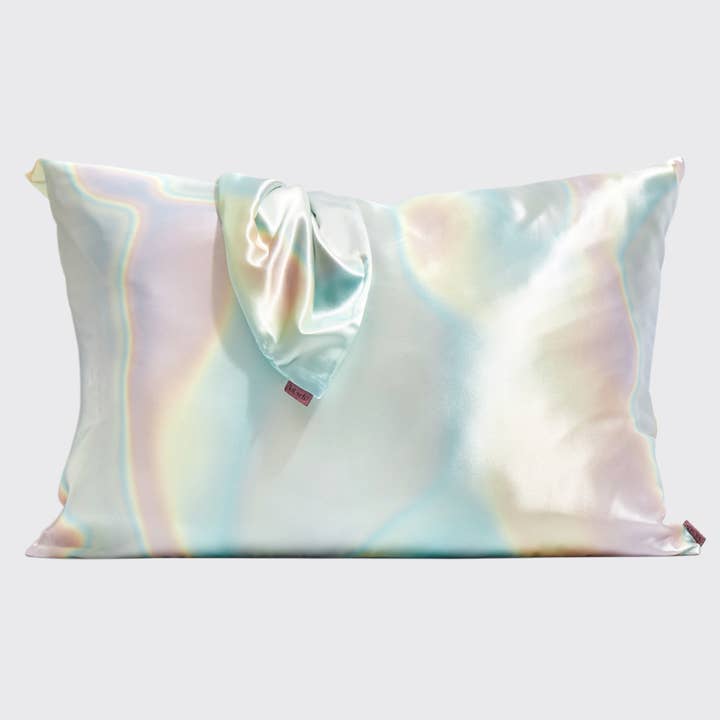 KITSCH - Wholesale Bedding Pillowcase/Sham - Holiday Satin Pillowcase and Pillow Scrunchie 2pc - Aura