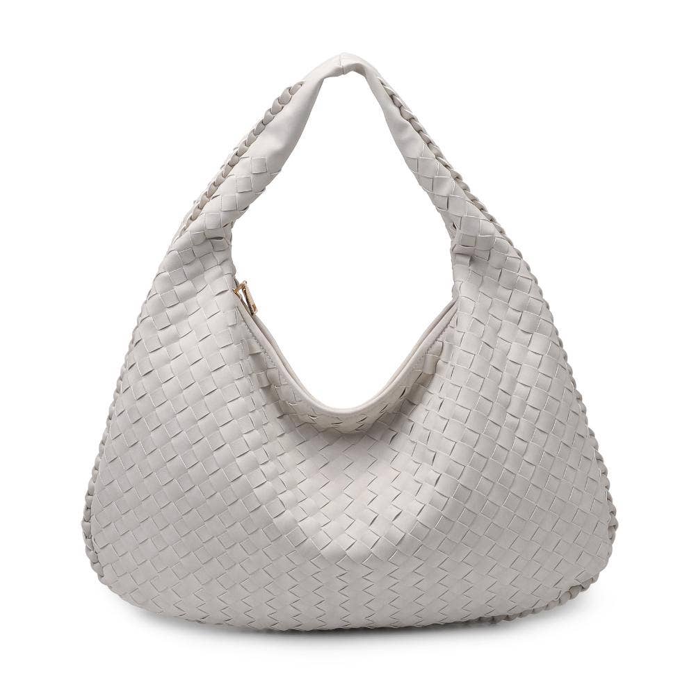 Urban Expressions – Großhandel Schultertasche – Damen – Victoria Hobo-Tasche mit geflochtenem Design aus veganem Leder23