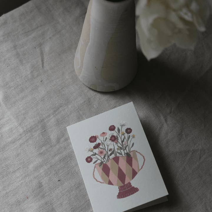 Harriet Watson – wholesale Everyday greeting card – Scabiosa Mini Card2