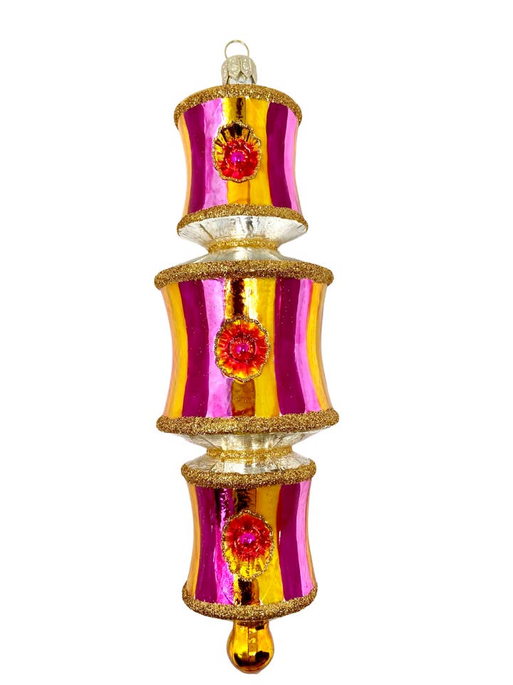 Hold Em Dazzler Holiday Polish Glass Christmas Ornament for wholesale by Kenzies of London