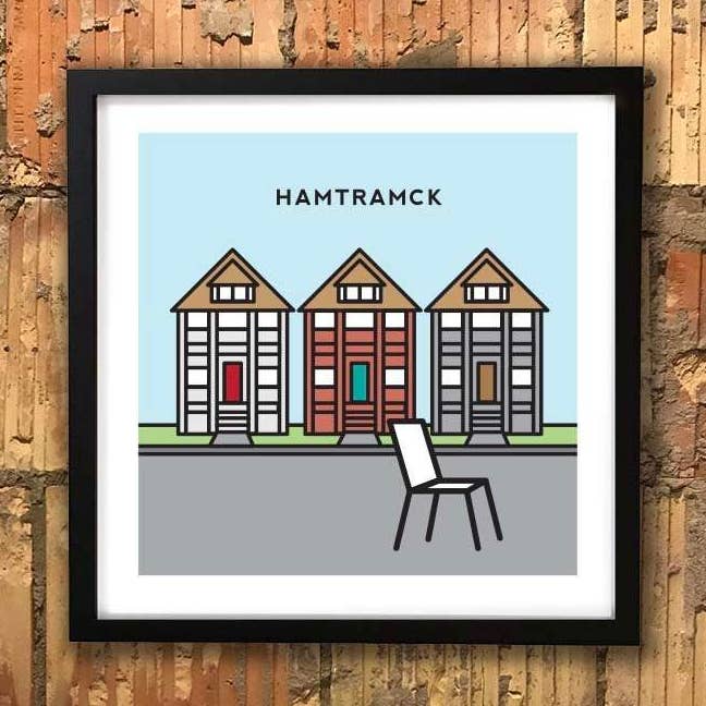 Hamtramck print for wholesale by Detroit GT