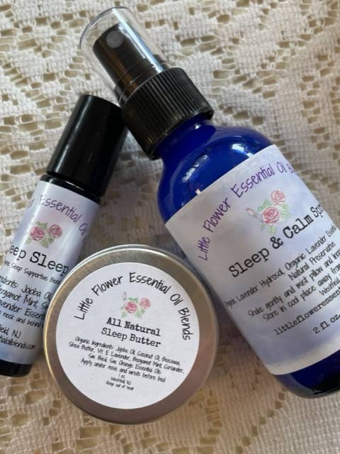 Organic Sleep Bundle for wholesale by Little Flower Essential Oil Blends