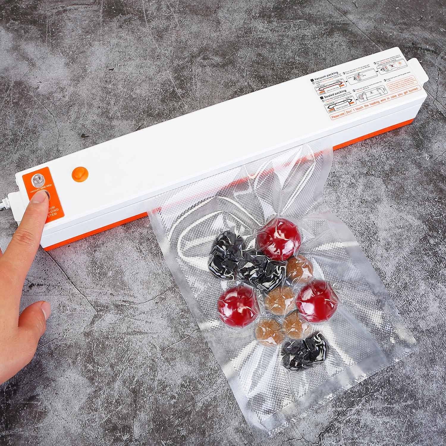 White Electric Vacuum Sealer Machine Household Automatic Food Vacuum Sealer Quick Sealing System Machine for wholesale on Faire0