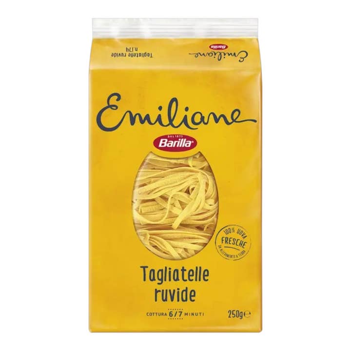 Barilla Emiliane Tagliatelle Egg Pasta, 8.8 oz for wholesale by Made in eatalia